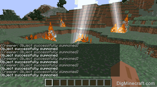Commands for command blocks